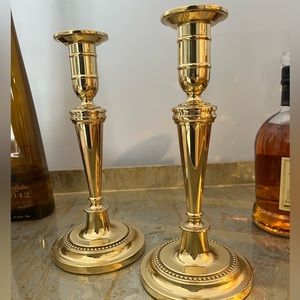 Baldwin Brass 10” Candlesticks (never used)